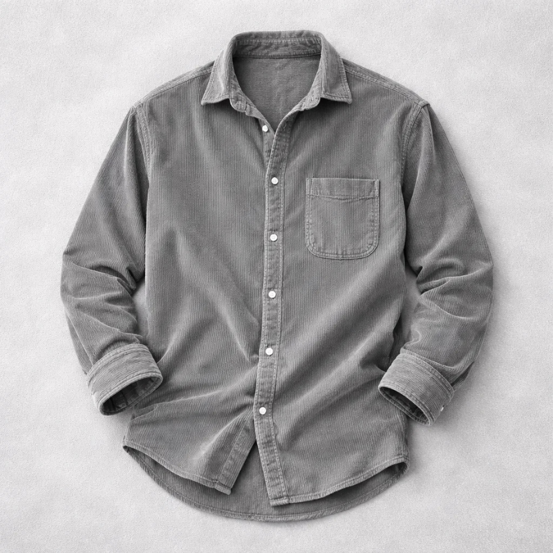 FRANK | KLASSISK, ELEGANT CORDUROY-SKJORTE