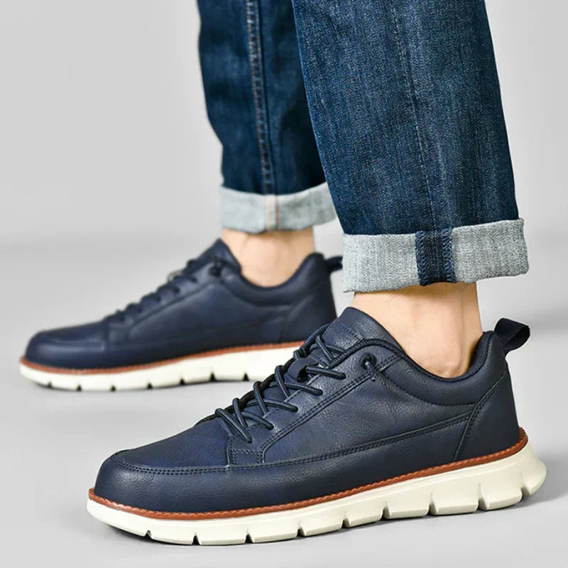 FRANK™ | LÆDERSNEAKERS MED STØTTE