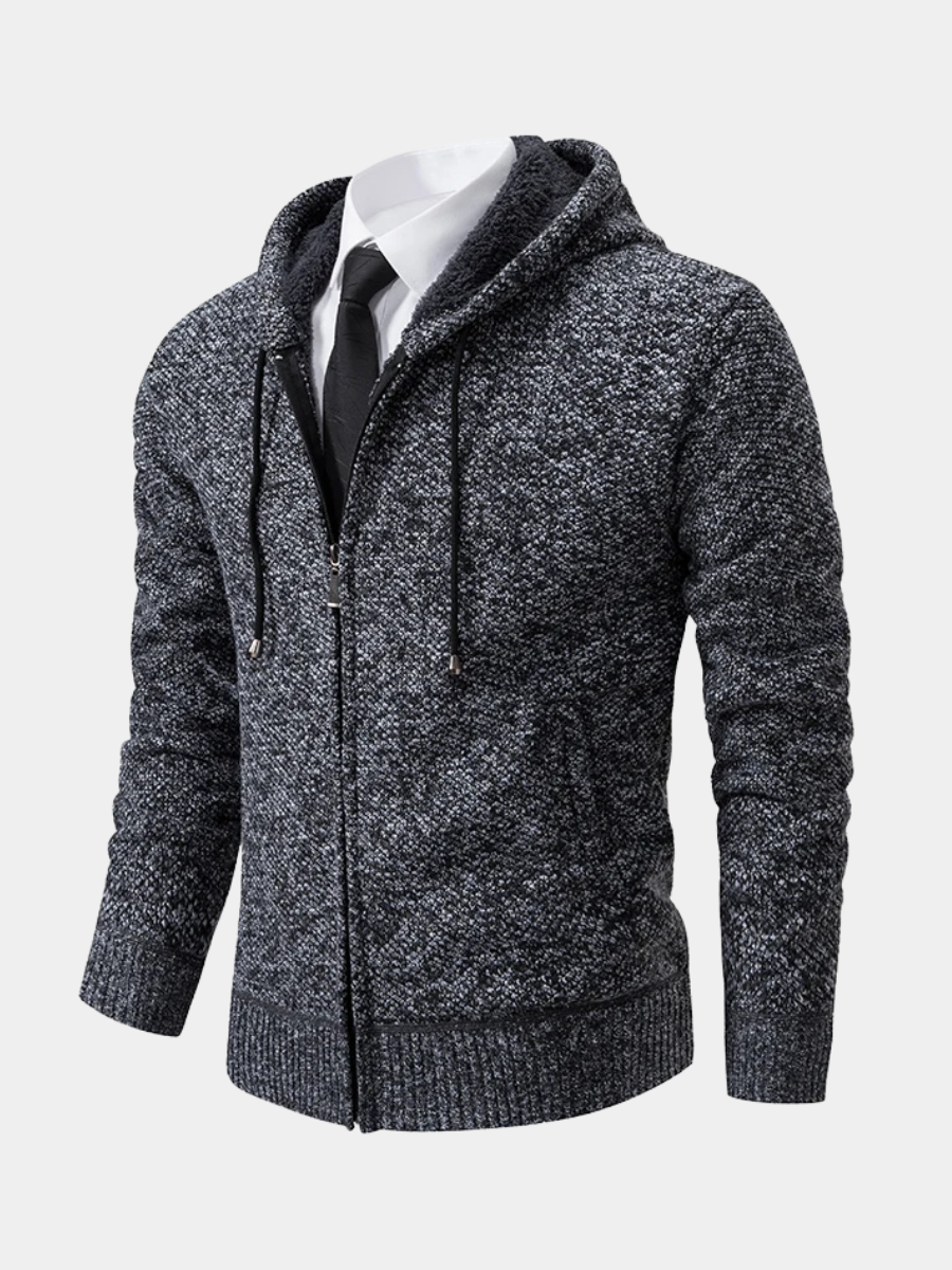 FRANK | FLEECE-CARDIGAN MED LYNLÅS