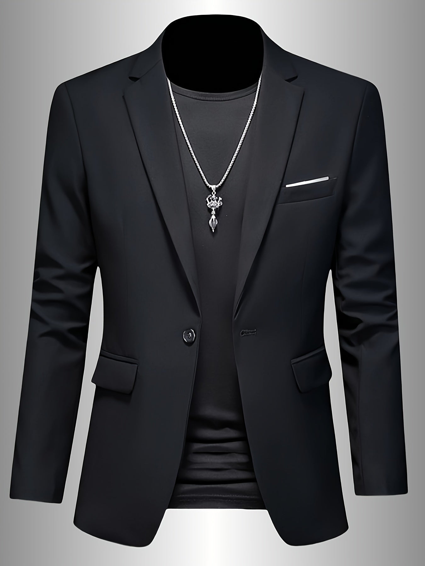 FRANK™ | Vævet blazer i skinny-fit til mænd
