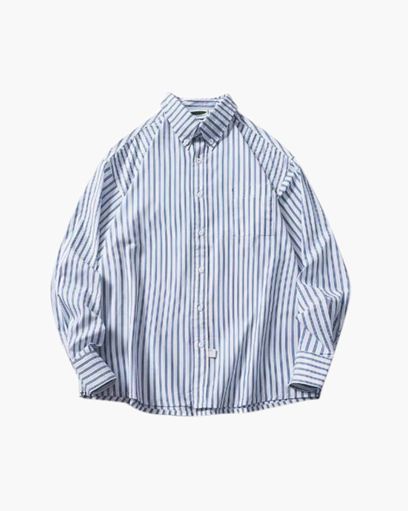 FRANK | OVERSIZED STRIPET SKJORTE