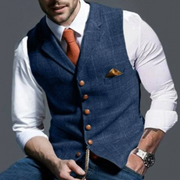 FRANK™ | Slim fit-vest med knapper til mænd