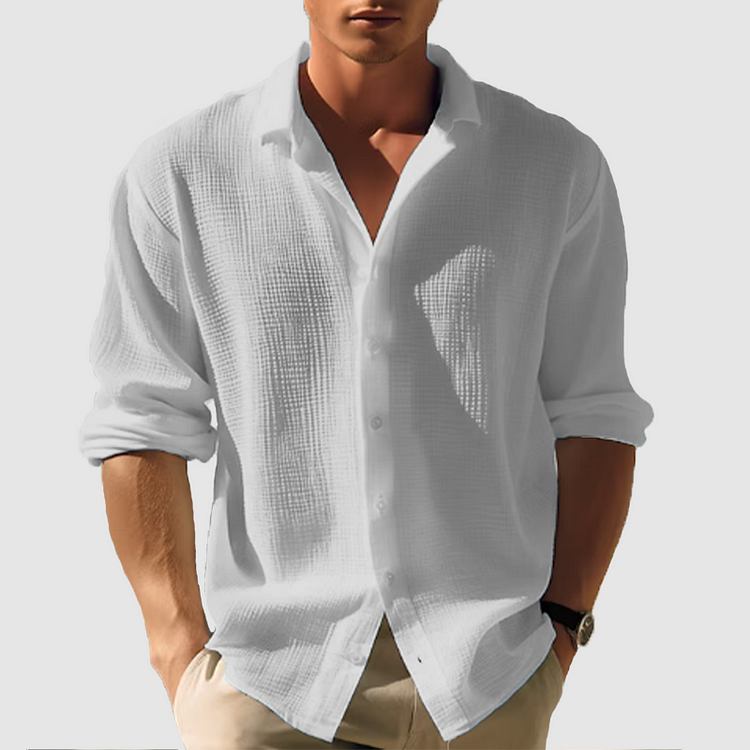 FRANK™ | Skjorte med knapper ned ad fronten