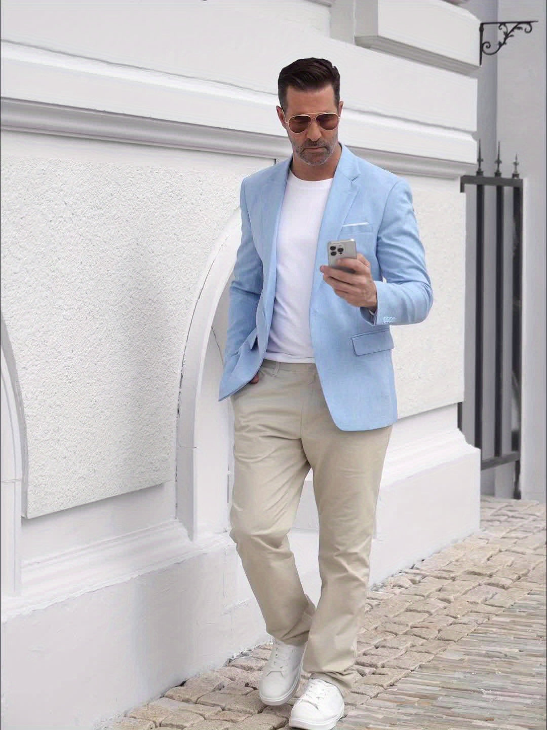 FRANK™ | Herreblazer i bomuld med én knap