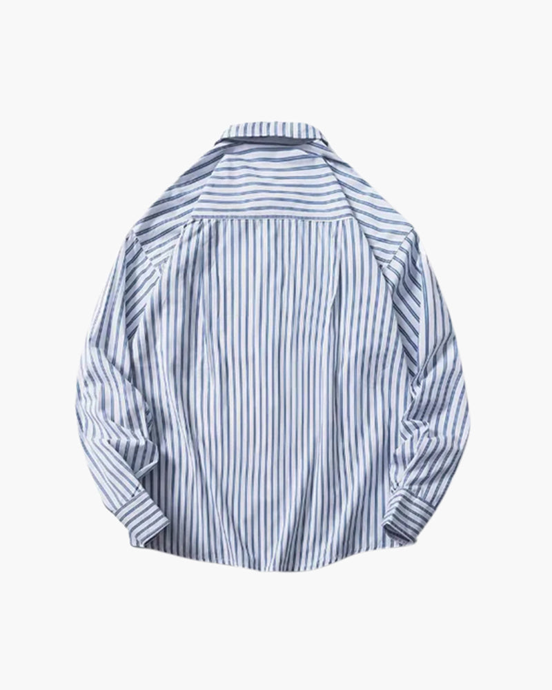 FRANK | OVERSIZED STRIPET SKJORTE