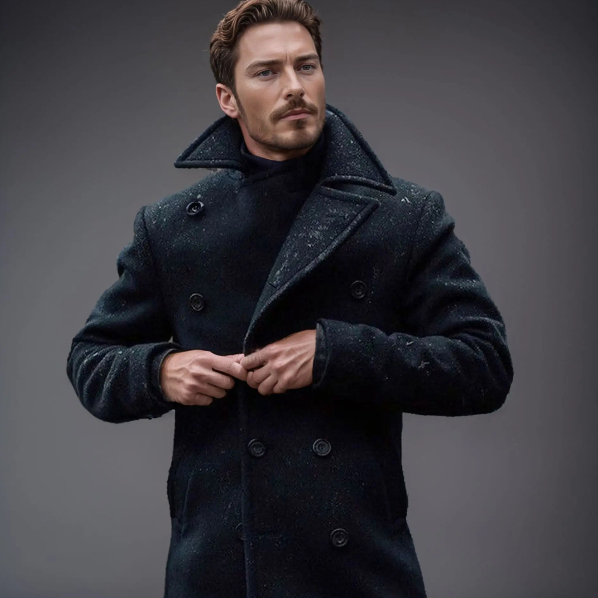 FRANK™ | Peacoat i uld