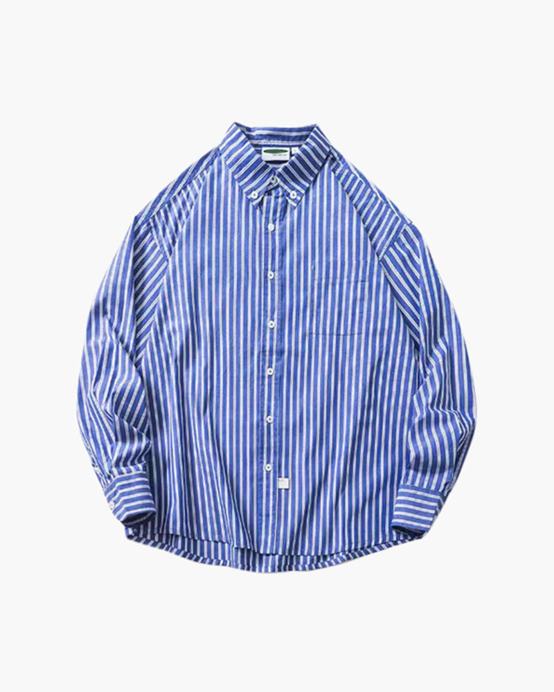 FRANK | OVERSIZED STRIPET SKJORTE