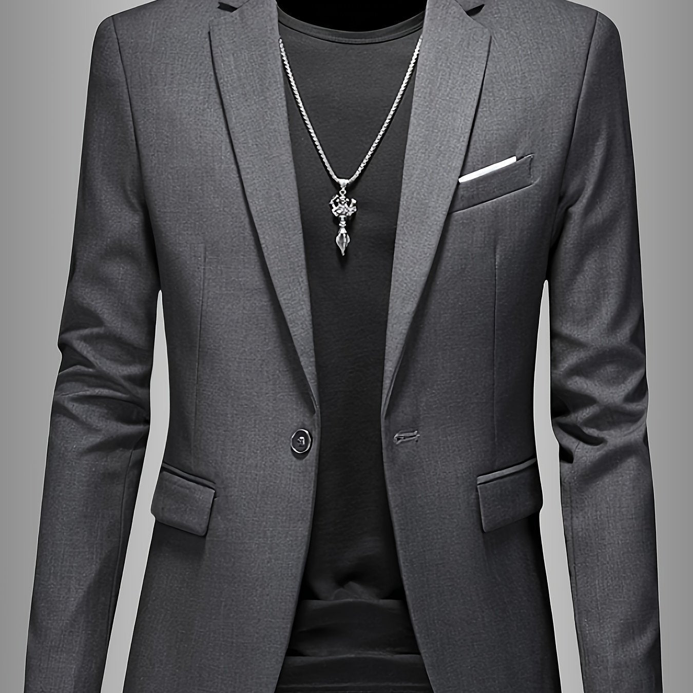 FRANK™ | Vævet blazer i skinny-fit til mænd