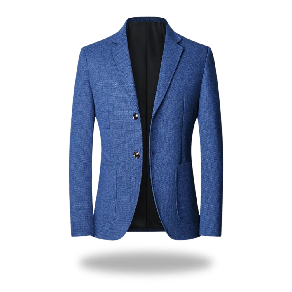 FRANK™ | Strikket herreblazer med to knapper