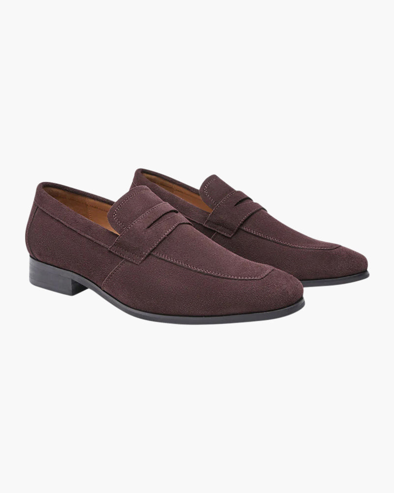 FRANK™ | Penny loafers i ruskind