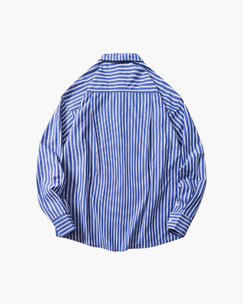 FRANK | OVERSIZED STRIPET SKJORTE