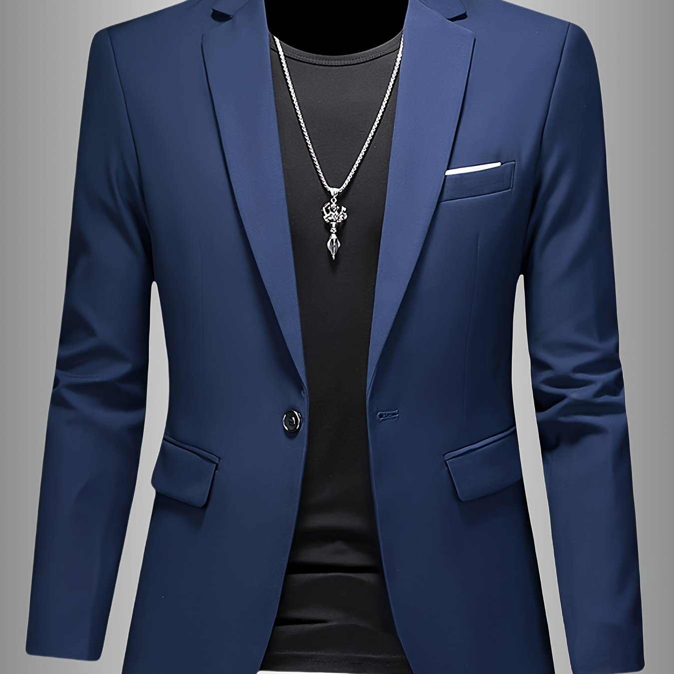 FRANK™ | Vævet blazer i skinny-fit til mænd