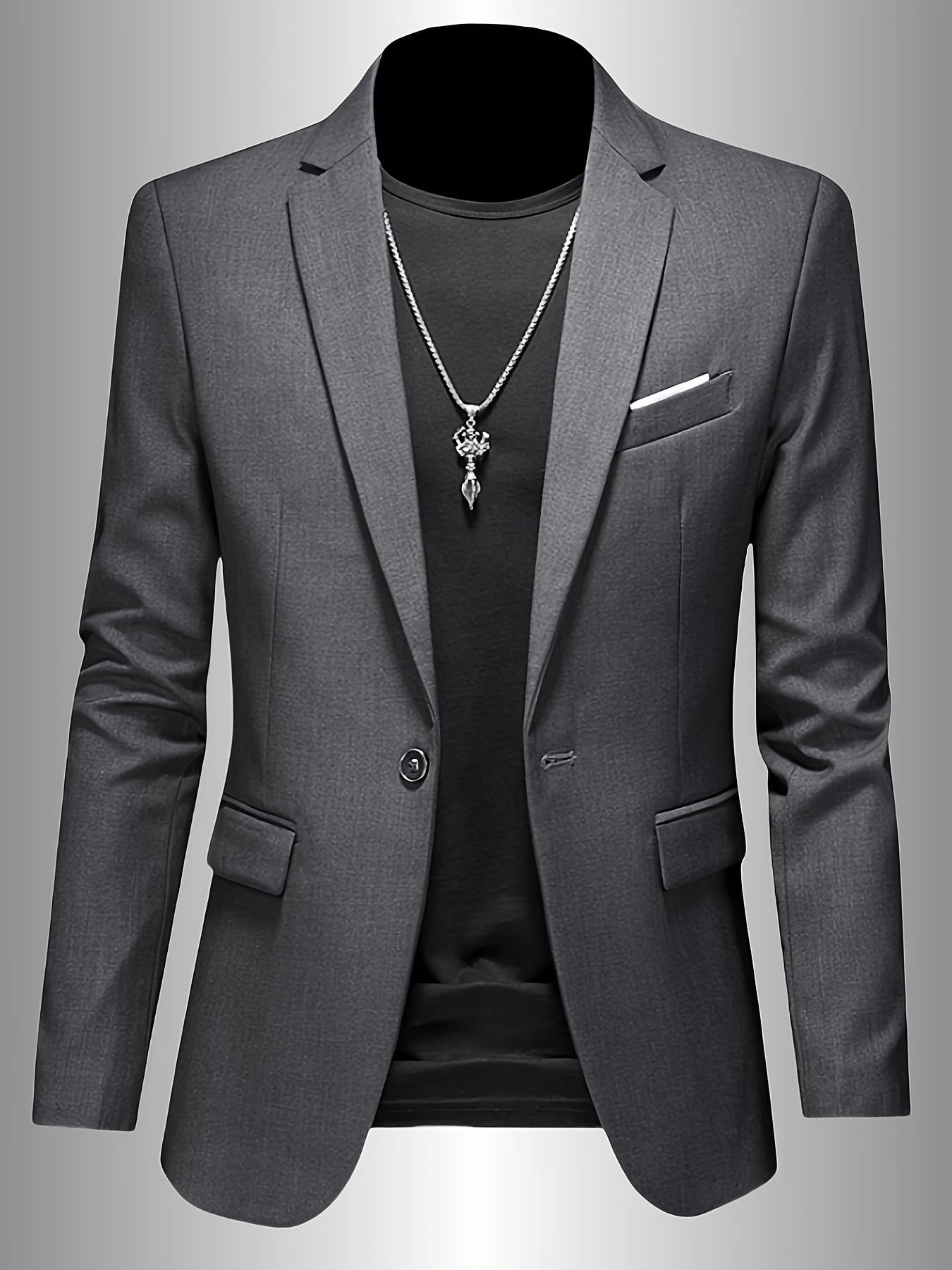 FRANK™ | Vævet blazer i skinny-fit til mænd