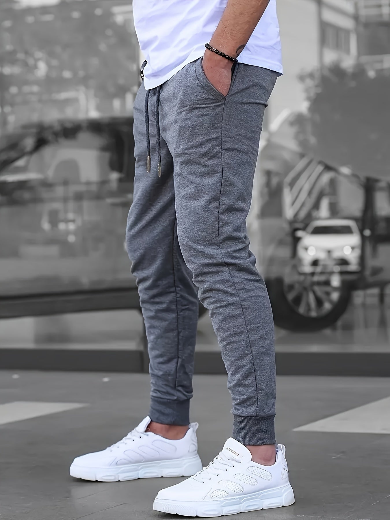 FRANK™ | Joggingbukser i strik med flere lommer til mænd