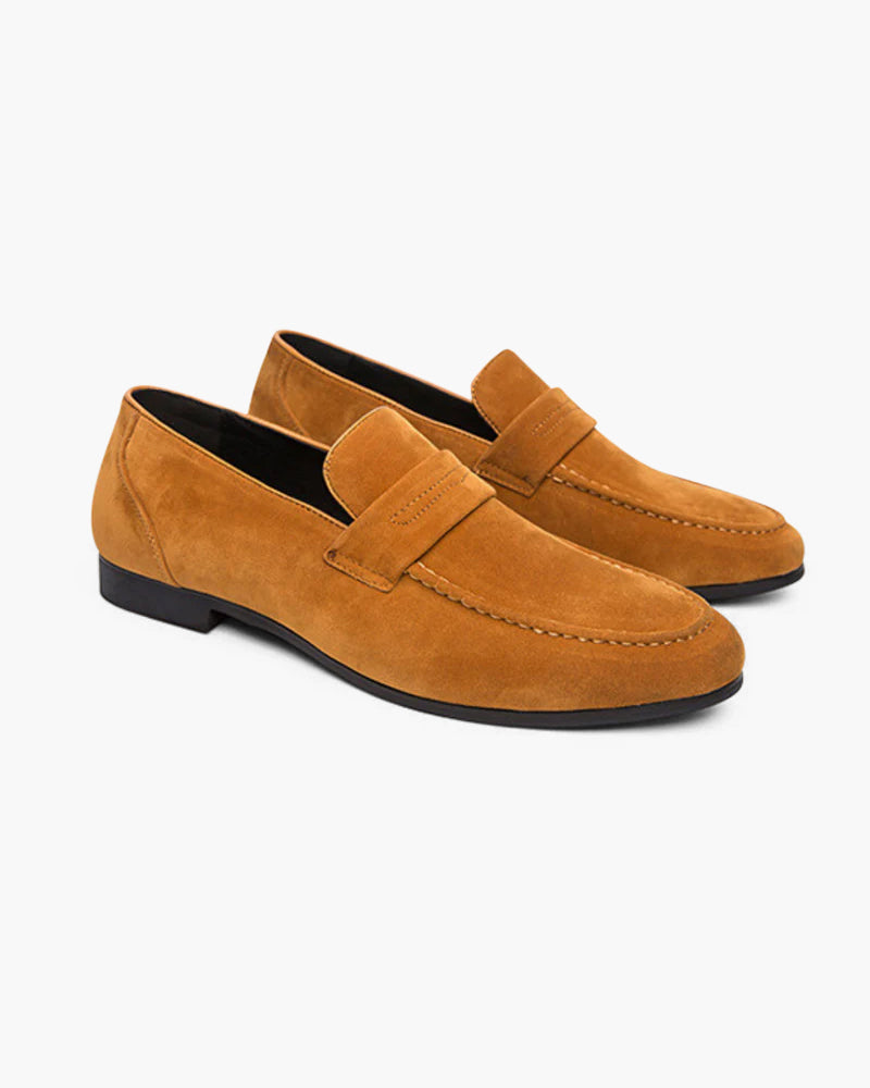 FRANK™ | Penny loafers i ruskind