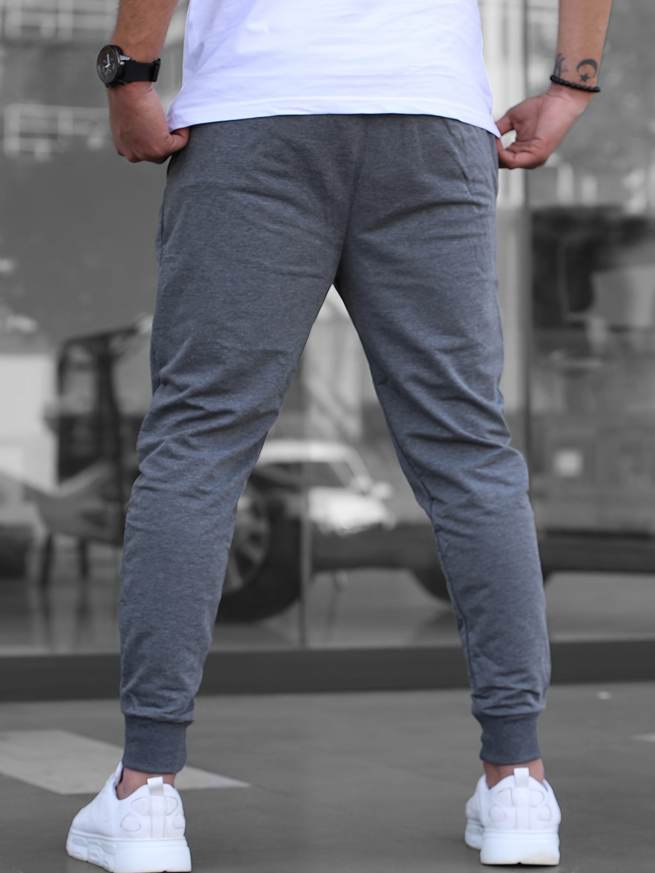 FRANK™ | Joggingbukser i strik med flere lommer til mænd