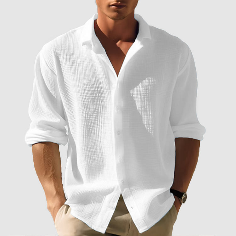 FRANK™ | Skjorte med knapper ned ad fronten