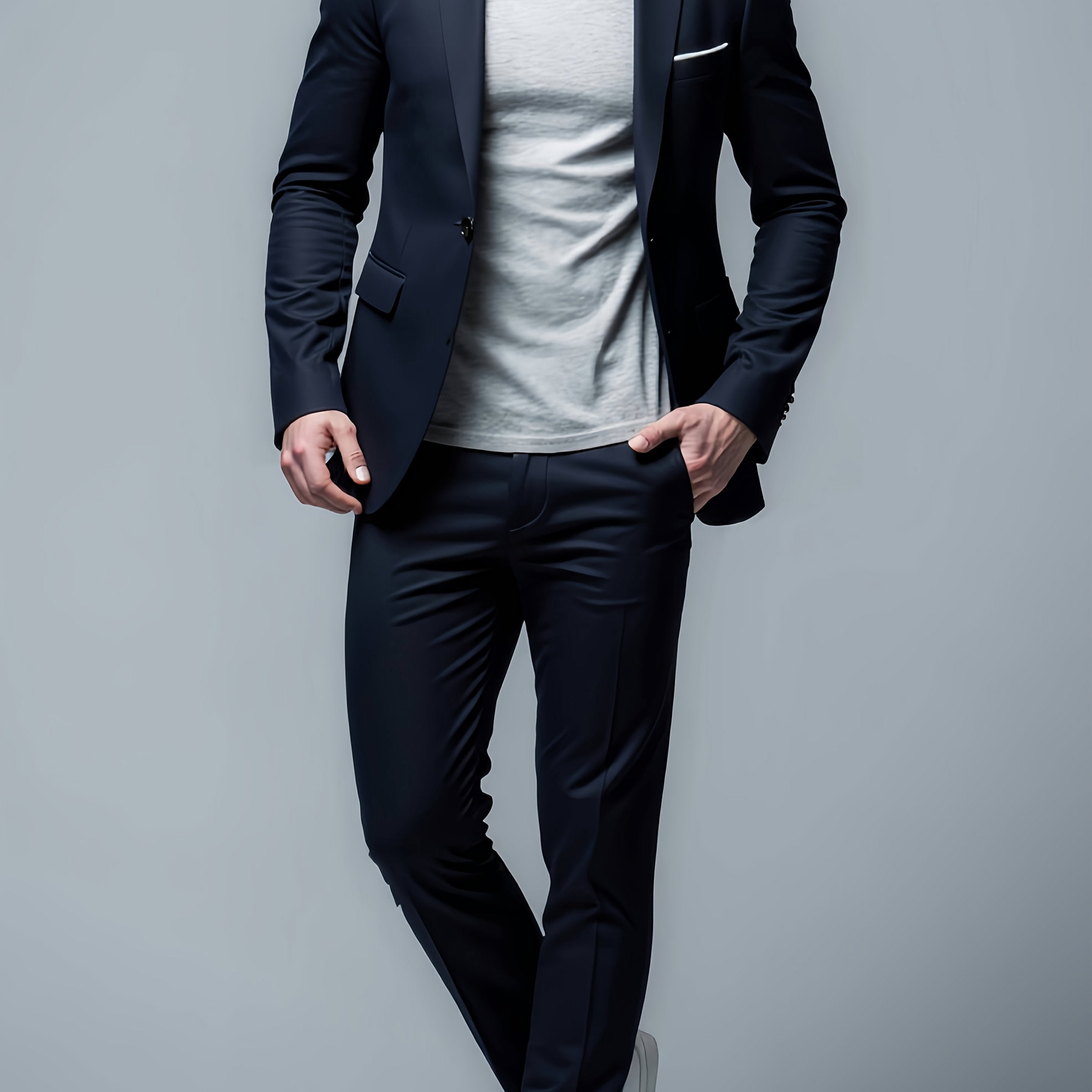 FRANK™ | Herrejakkesæt i stretch med to knapper