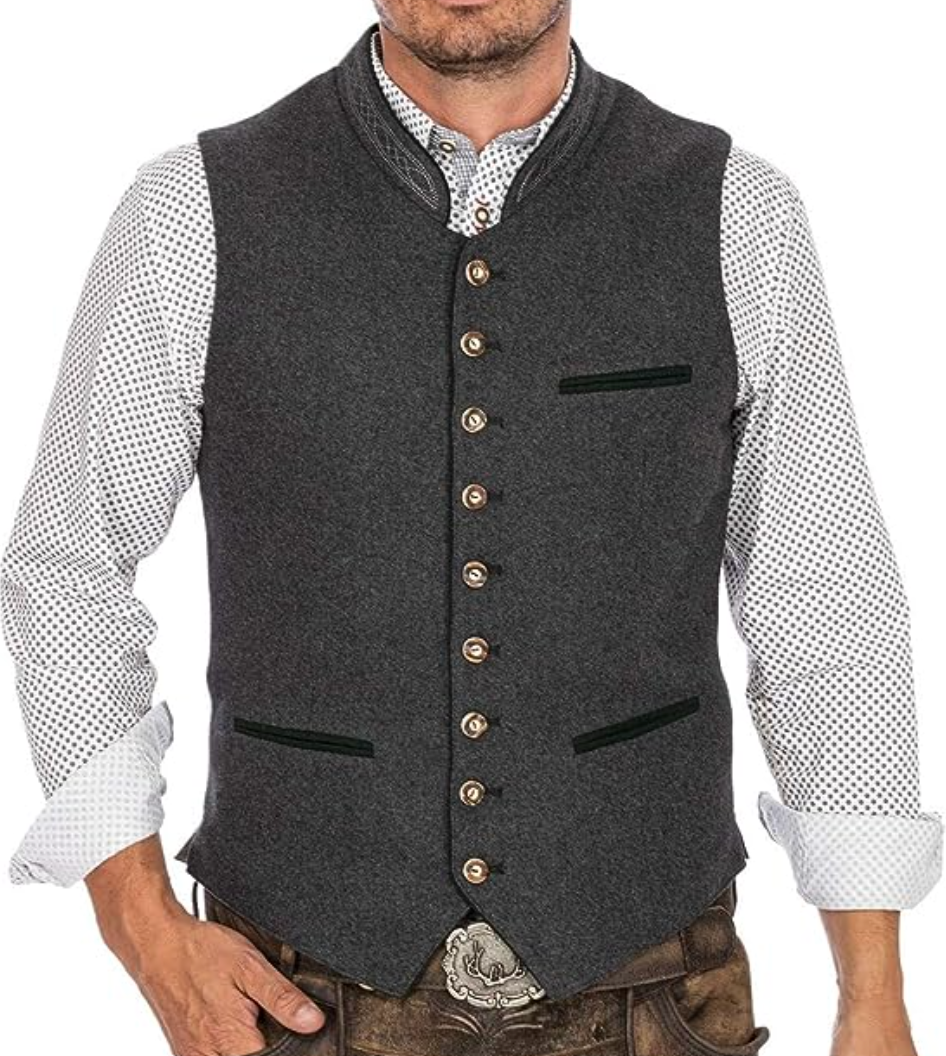 FRANK™ | Slim-fit trachtenvest til mænd