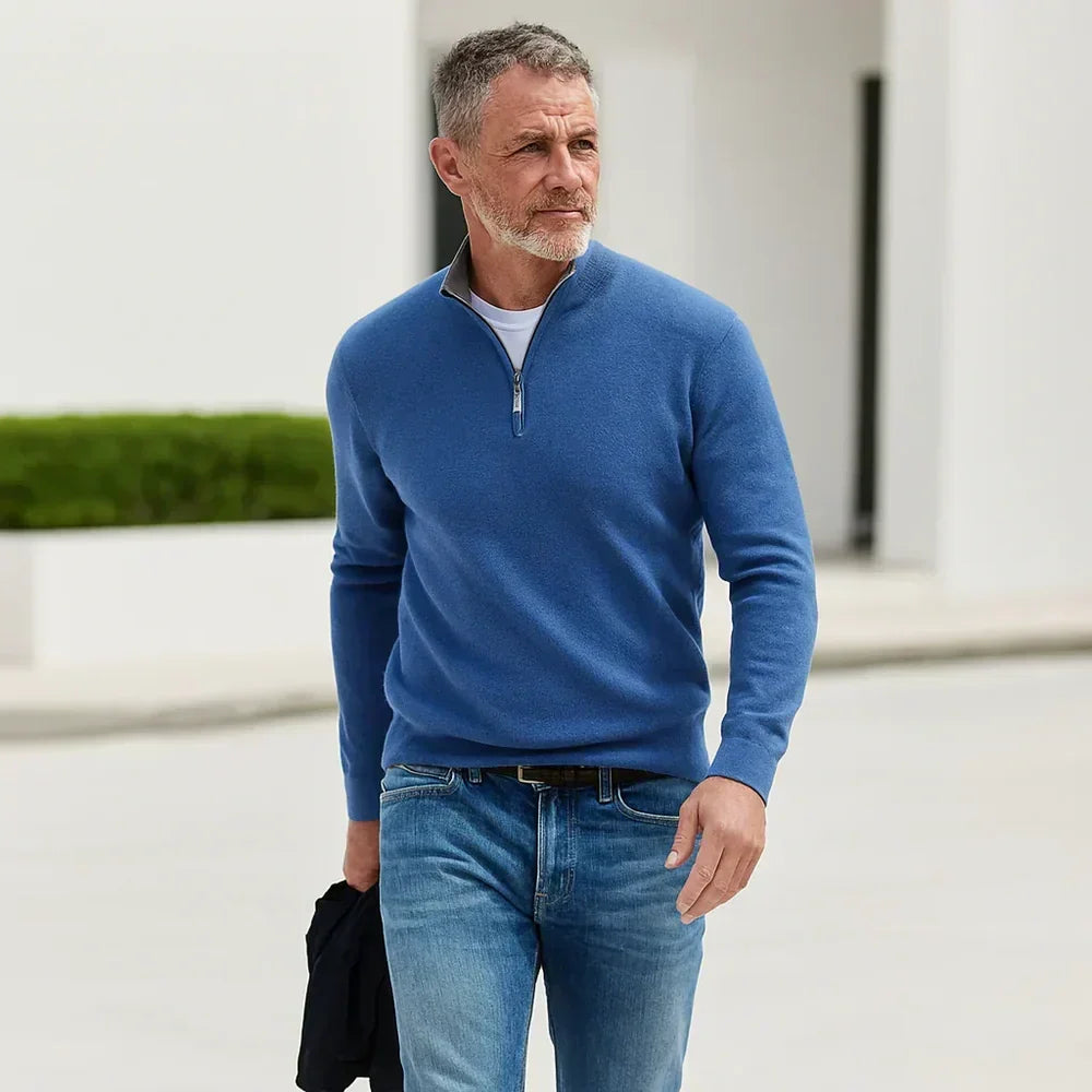 FRANK | PULLOVER MED LYNLÅS TIL HERRER