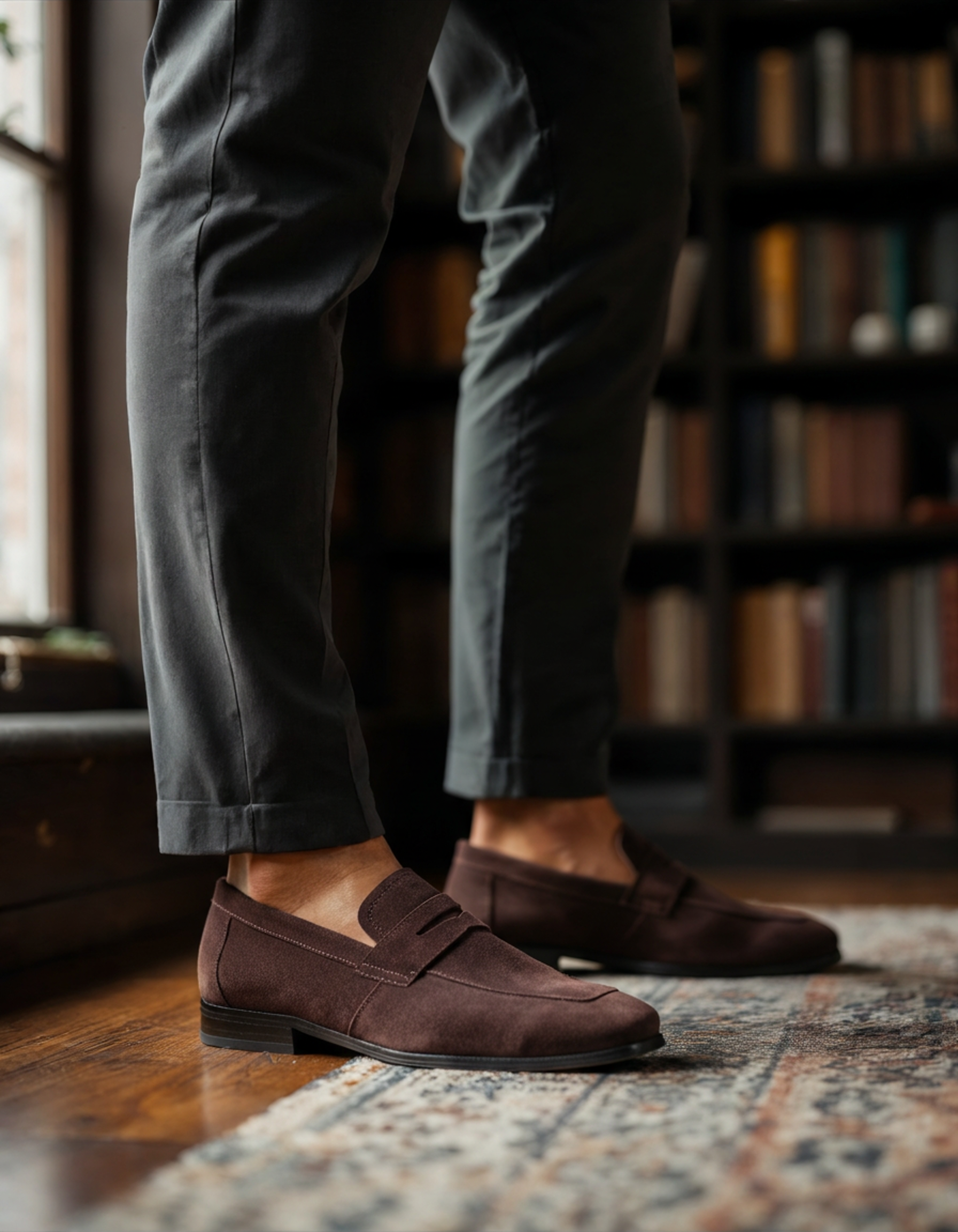 FRANK™ | Penny loafers i ruskind