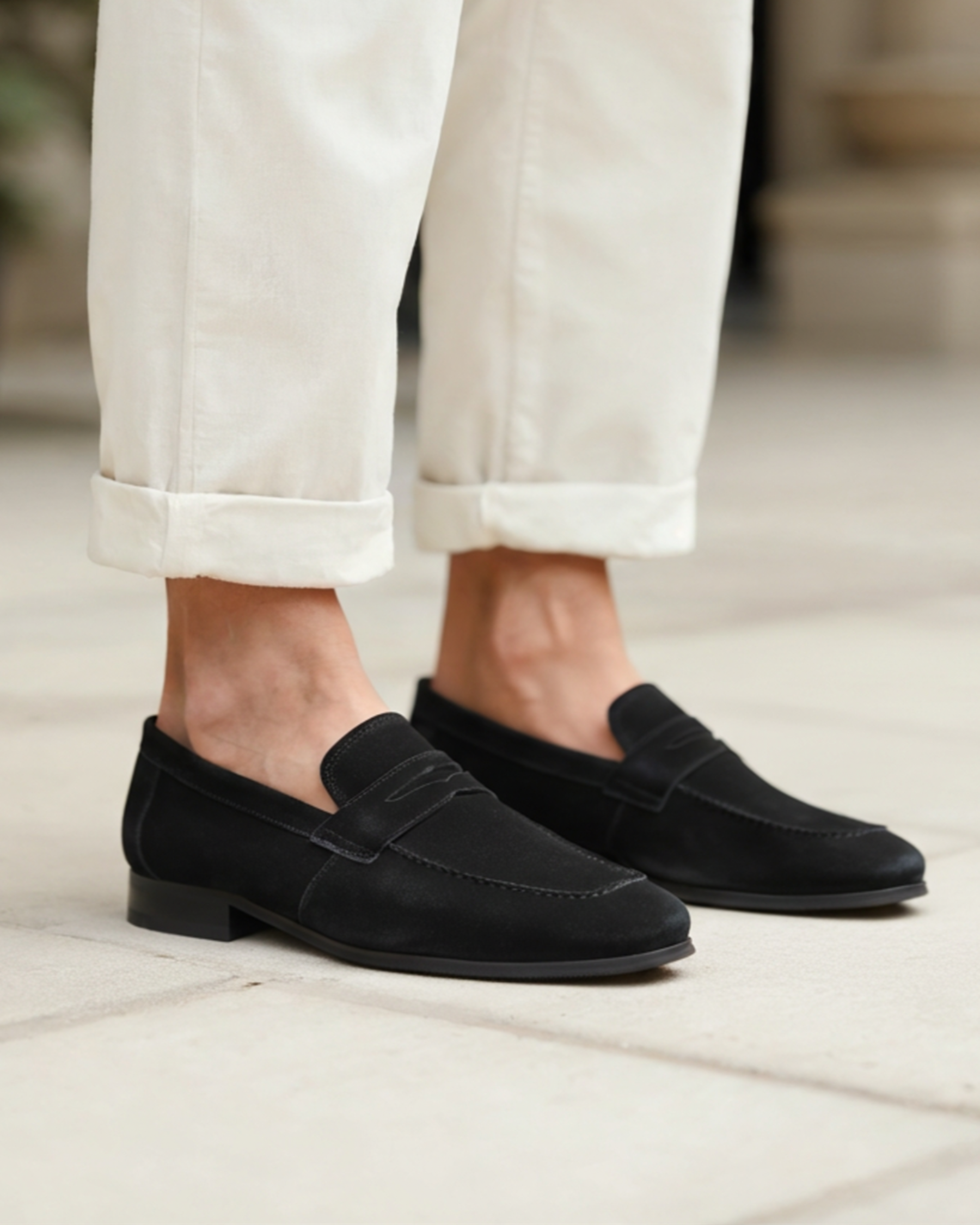 FRANK™ | Penny loafers i ruskind