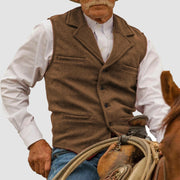 FRANK™ | Herrevest i bomuld i western-stil
