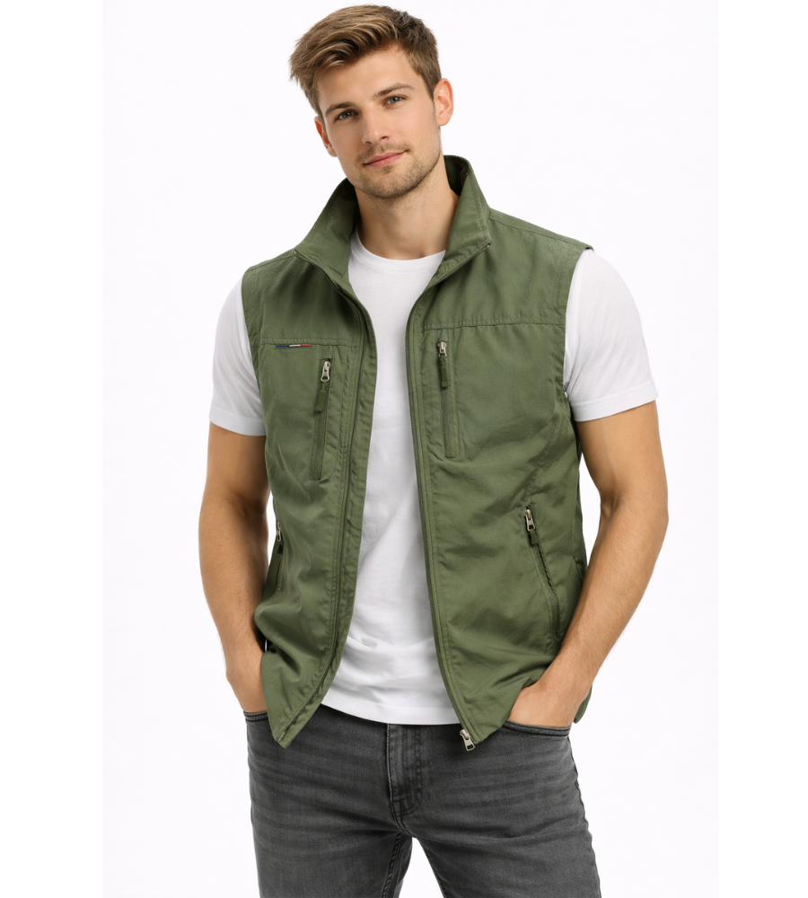 FRANK™ | Nylonvest med lynlås til mænd