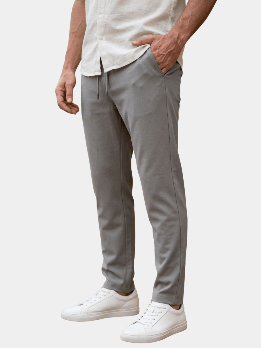 FRANK™ | Herrebukser med smal pasform og elastisk talje