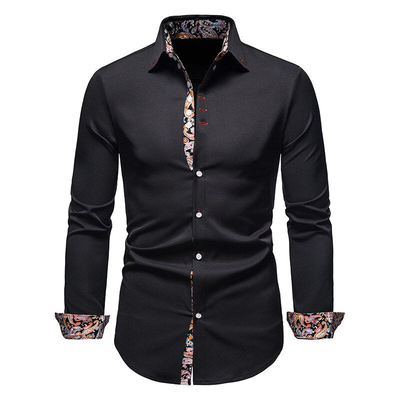 FRANK™ | Skjorte med paisley-kant