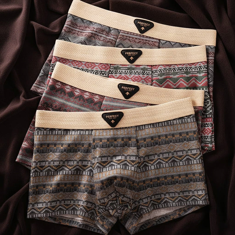 FRANK™ | Geometriske boxershorts i bomuld til mænd