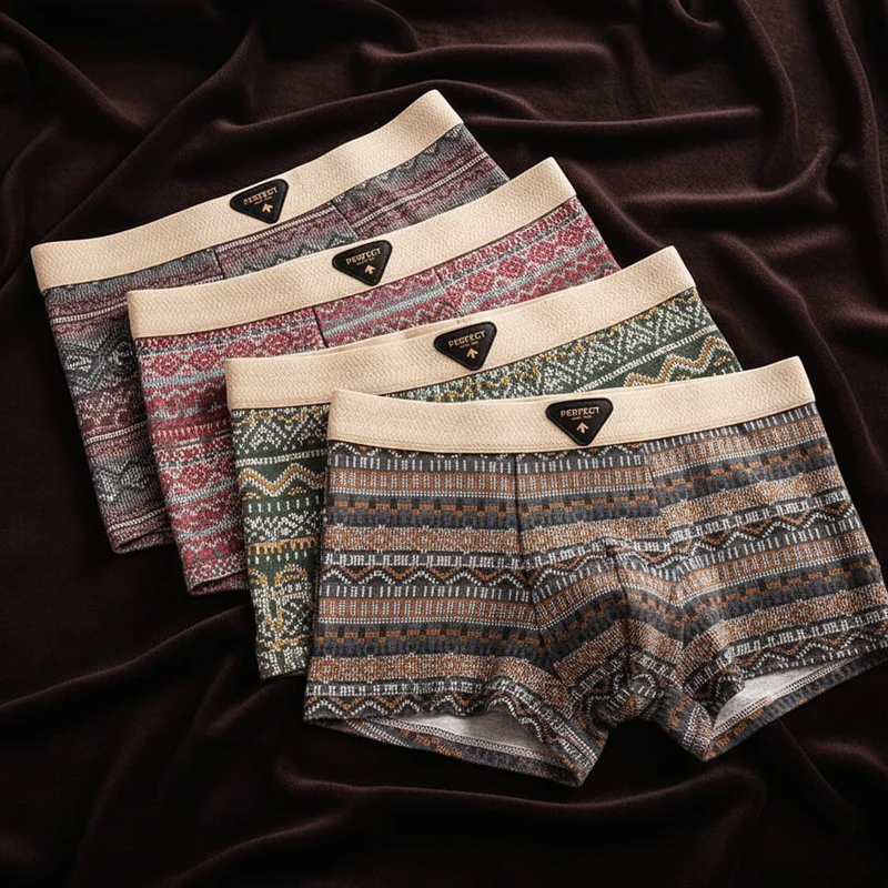 FRANK™ | Geometriske boxershorts i bomuld til mænd
