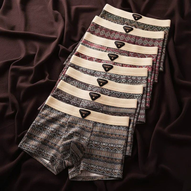 FRANK™ | Geometriske boxershorts i bomuld til mænd