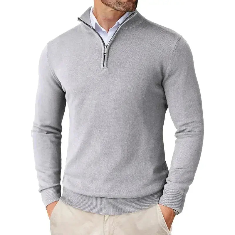FRANK™ | Sweater med halv lynlås