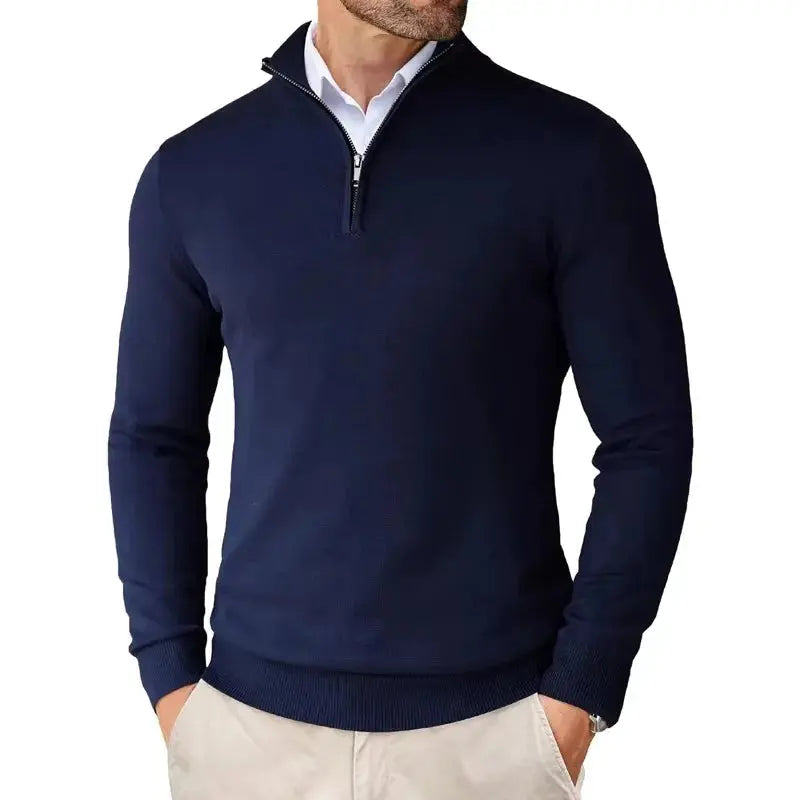FRANK™ | Sweater med halv lynlås