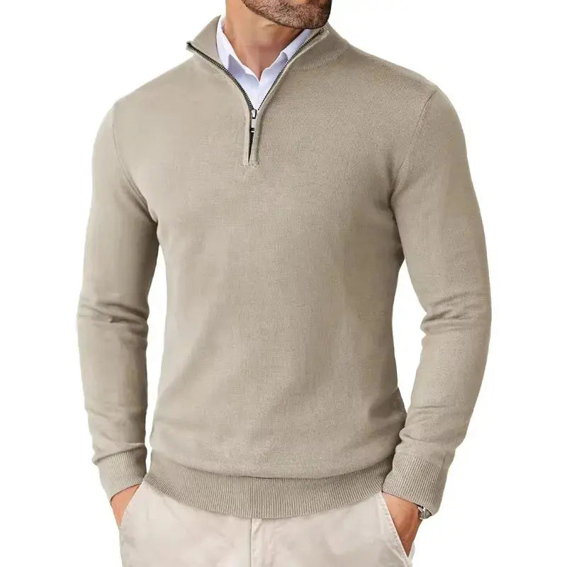 FRANK™ | Sweater med halv lynlås