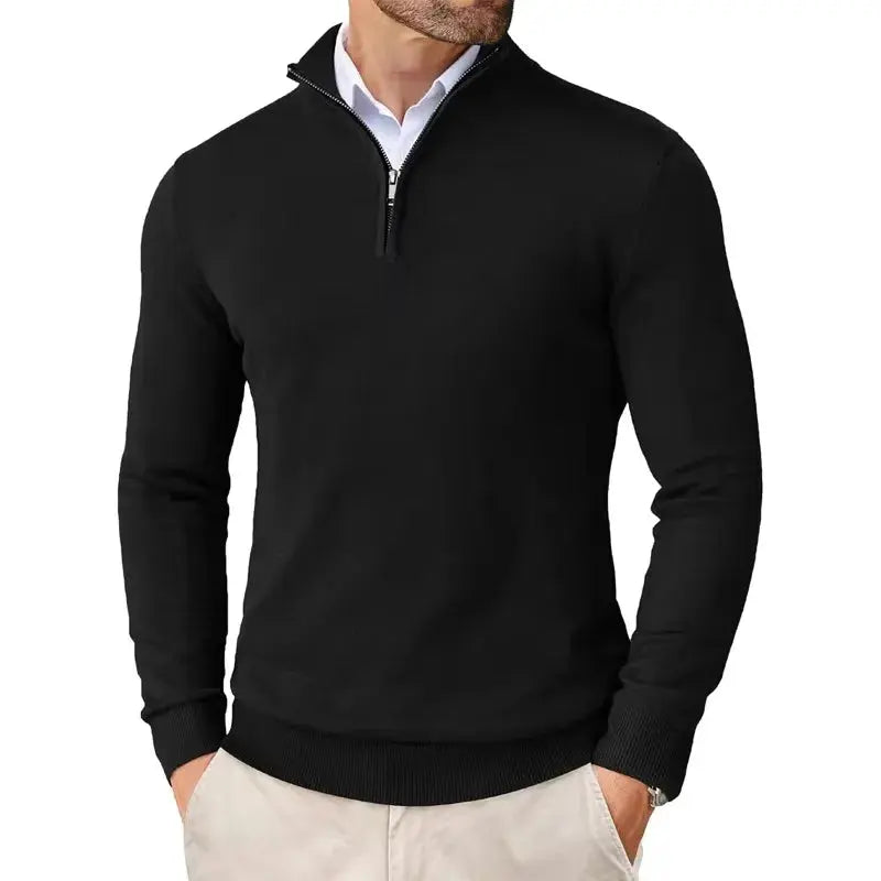 FRANK™ | Sweater med halv lynlås
