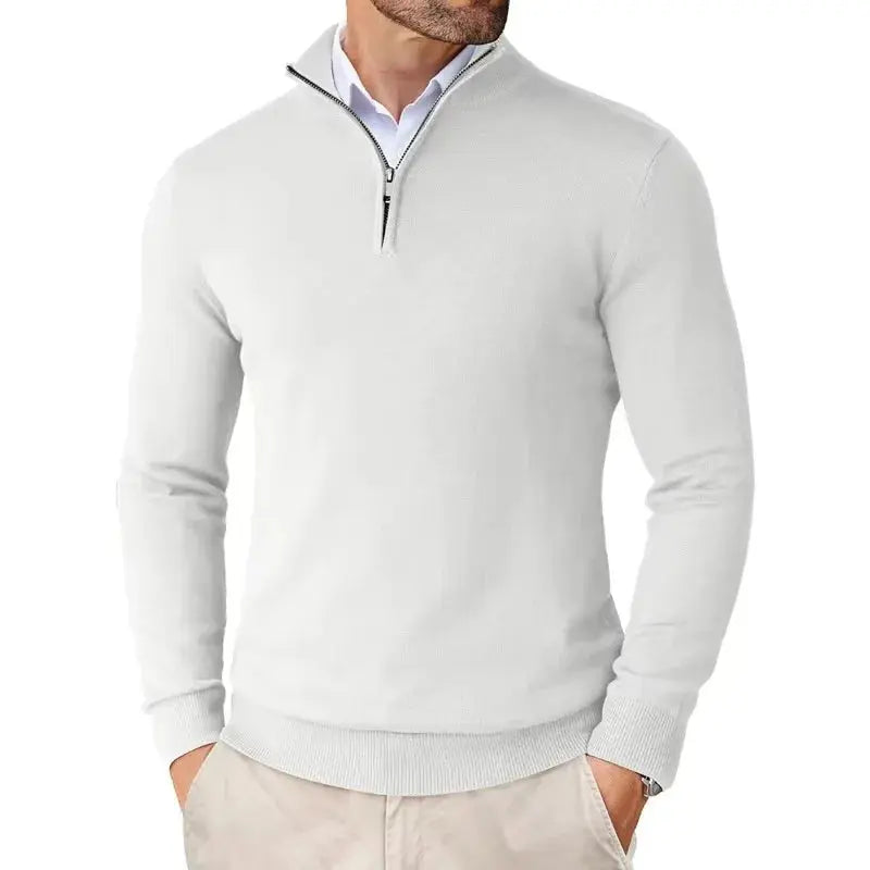 FRANK™ | Sweater med halv lynlås