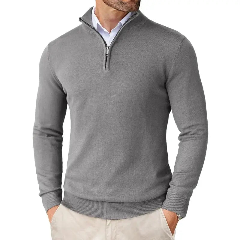 FRANK™ | Sweater med halv lynlås
