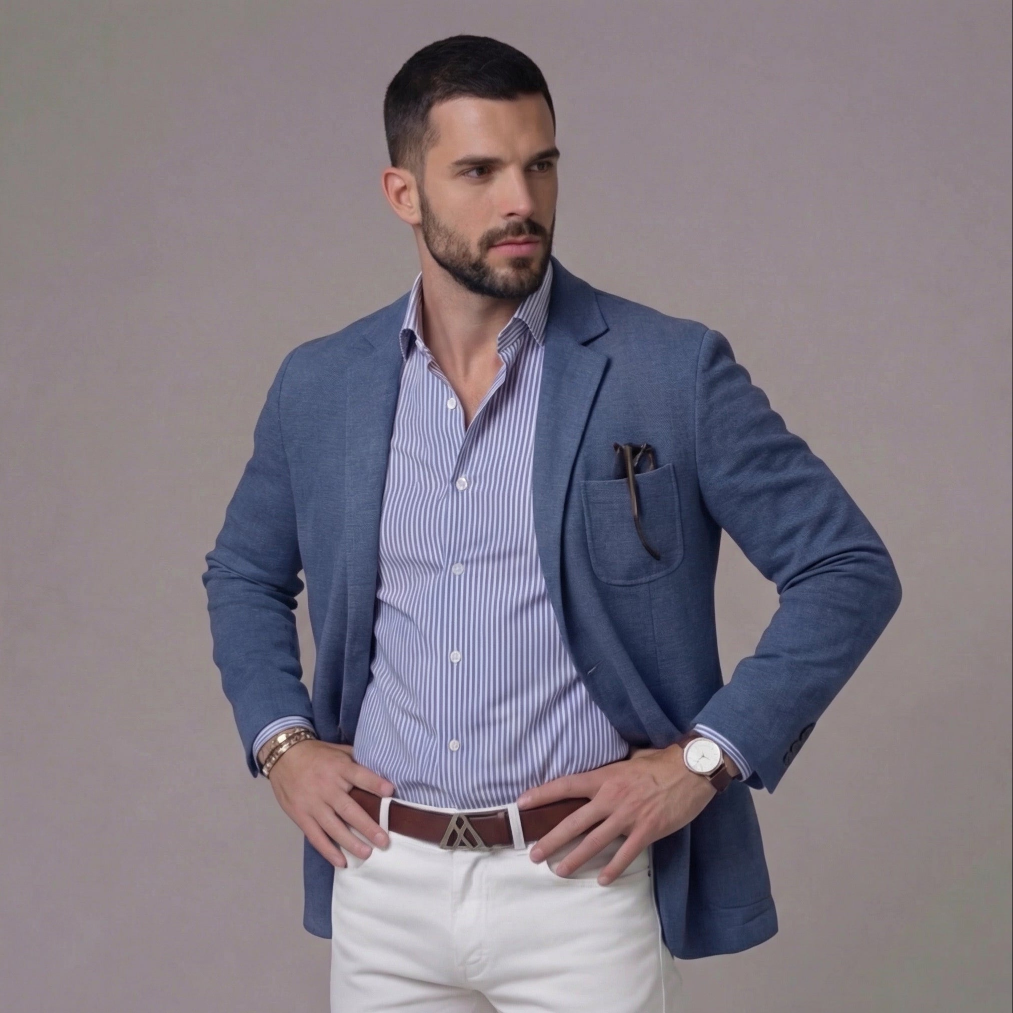 FRANK™ | Hverdagsblazer i hør til mænd