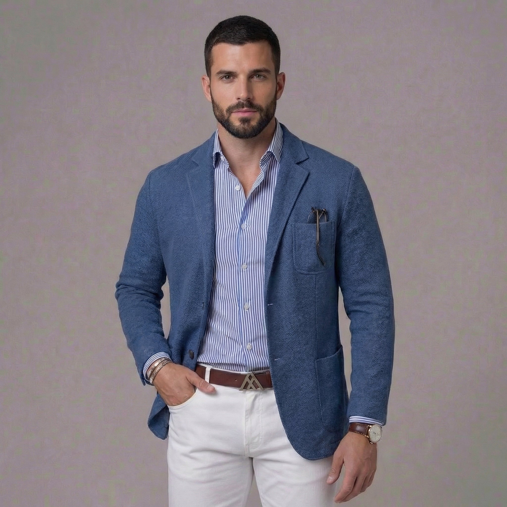 FRANK™ | Hverdagsblazer i hør til mænd