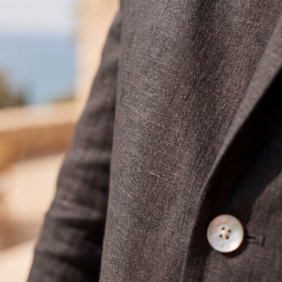FRANK™ | Ustruktureret herreblazer med skulderpuder