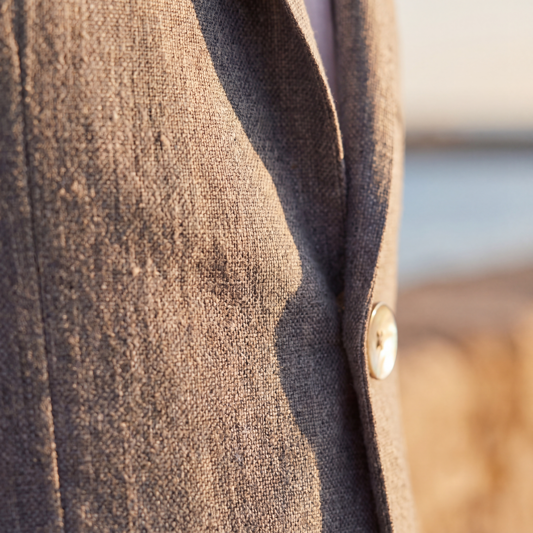 FRANK™ | Ustruktureret herreblazer med skulderpuder