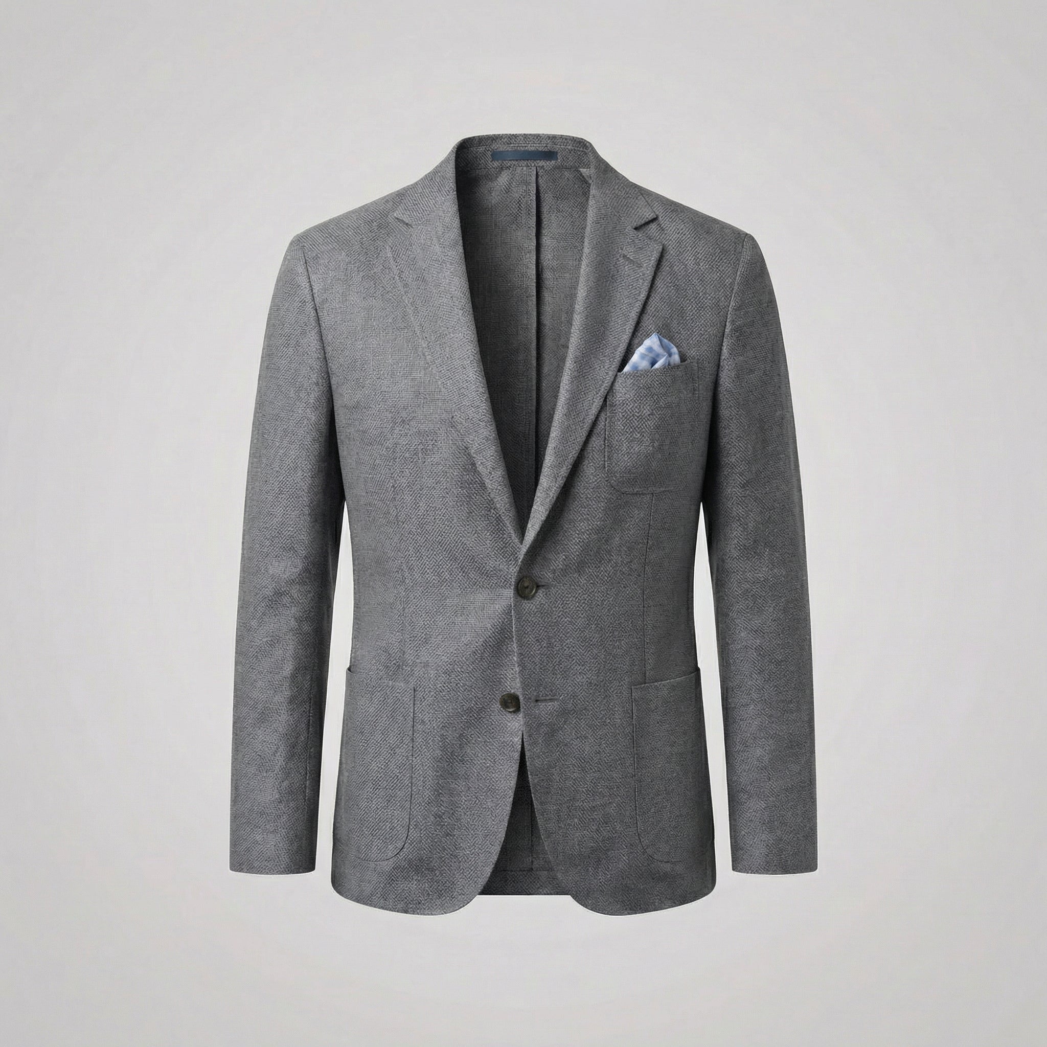 FRANK™ | Ustruktureret herreblazer med skulderpuder
