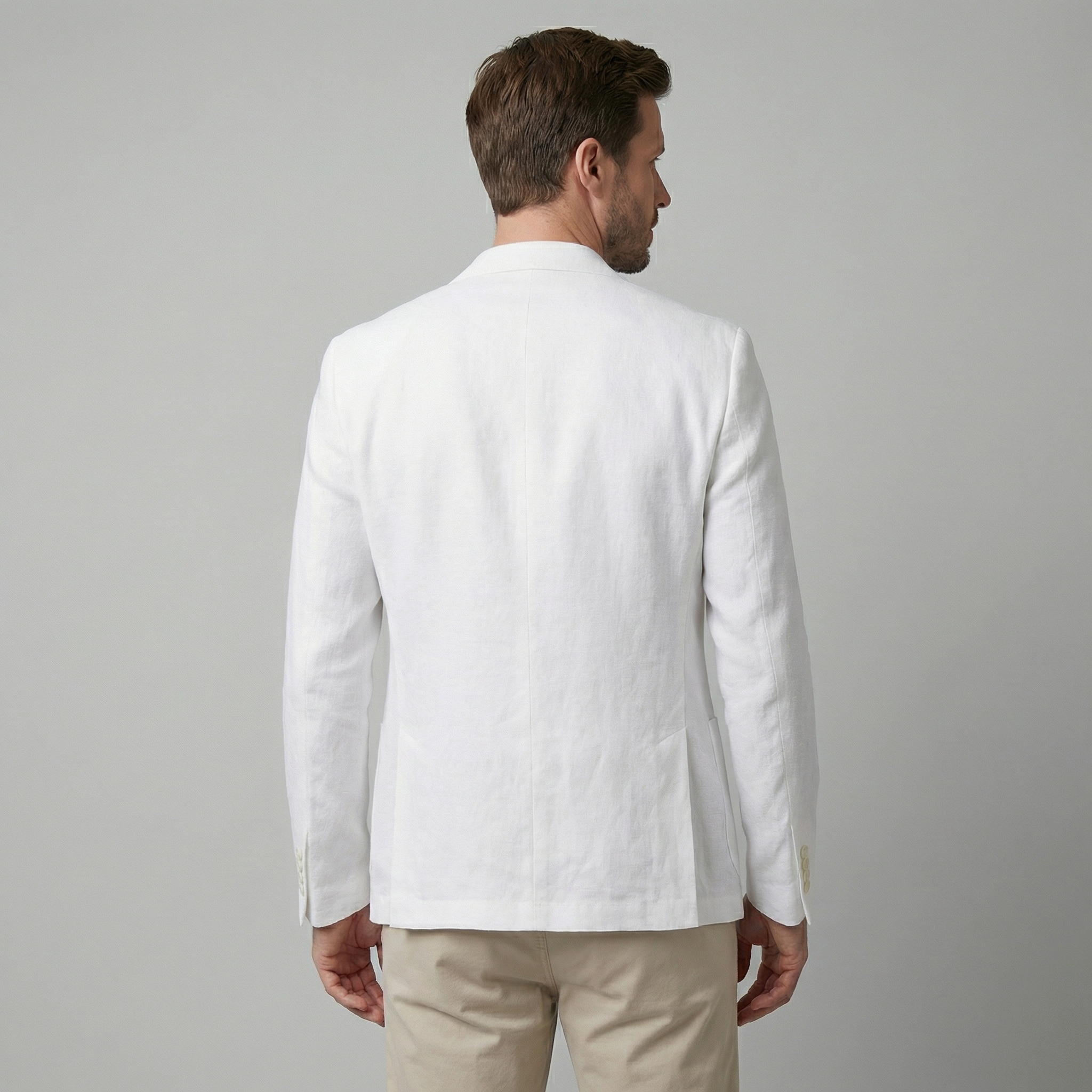 FRANK™ | Herreblazer i hør med to knapper