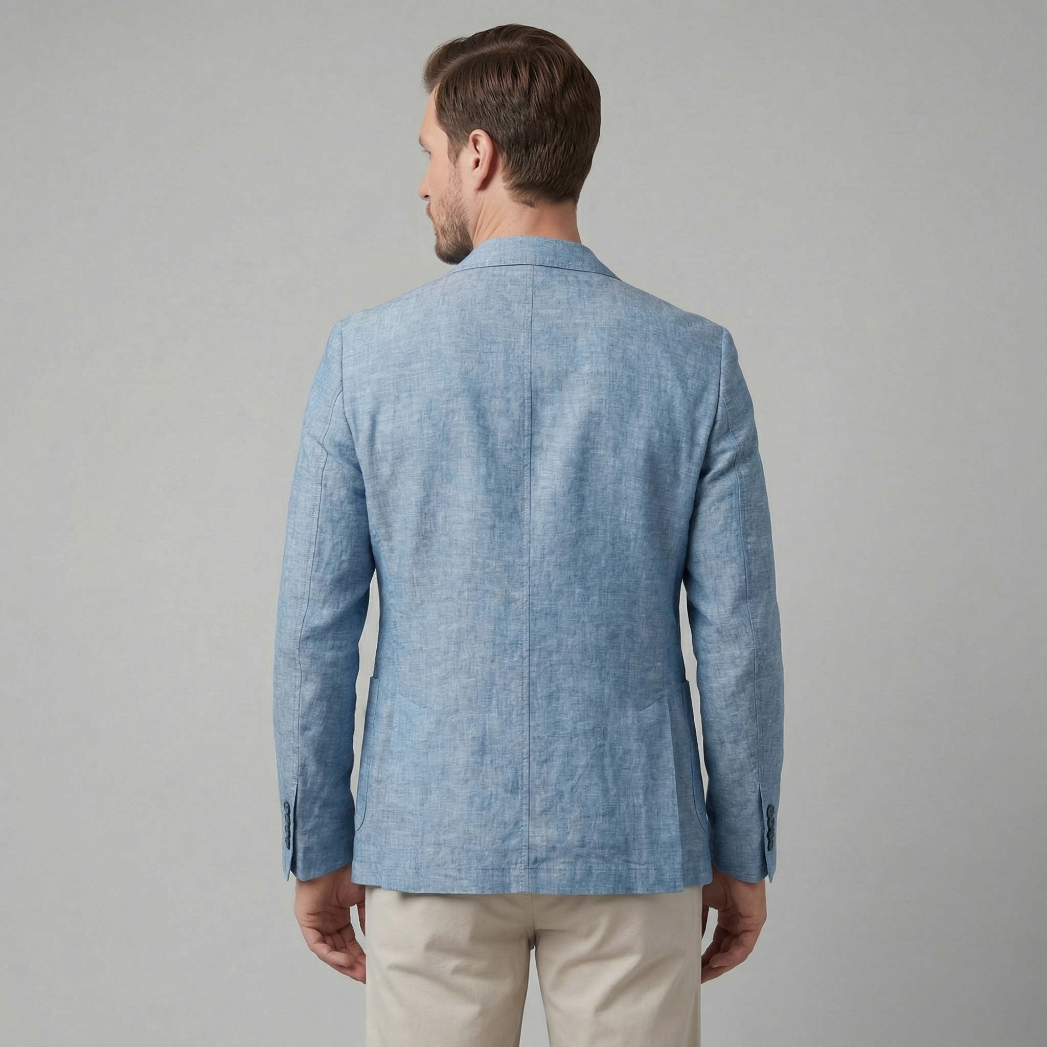 FRANK™ | Herreblazer i hør med to knapper