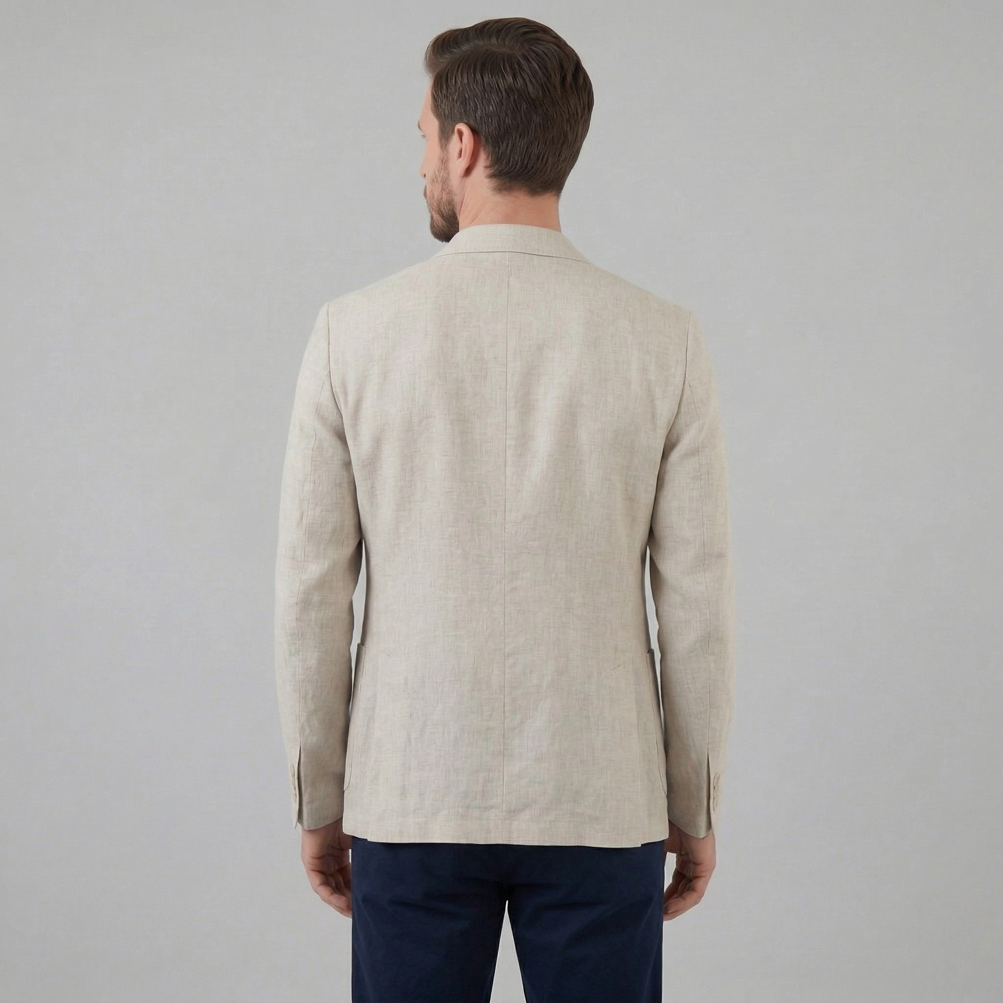 FRANK™ | Herreblazer i hør med to knapper