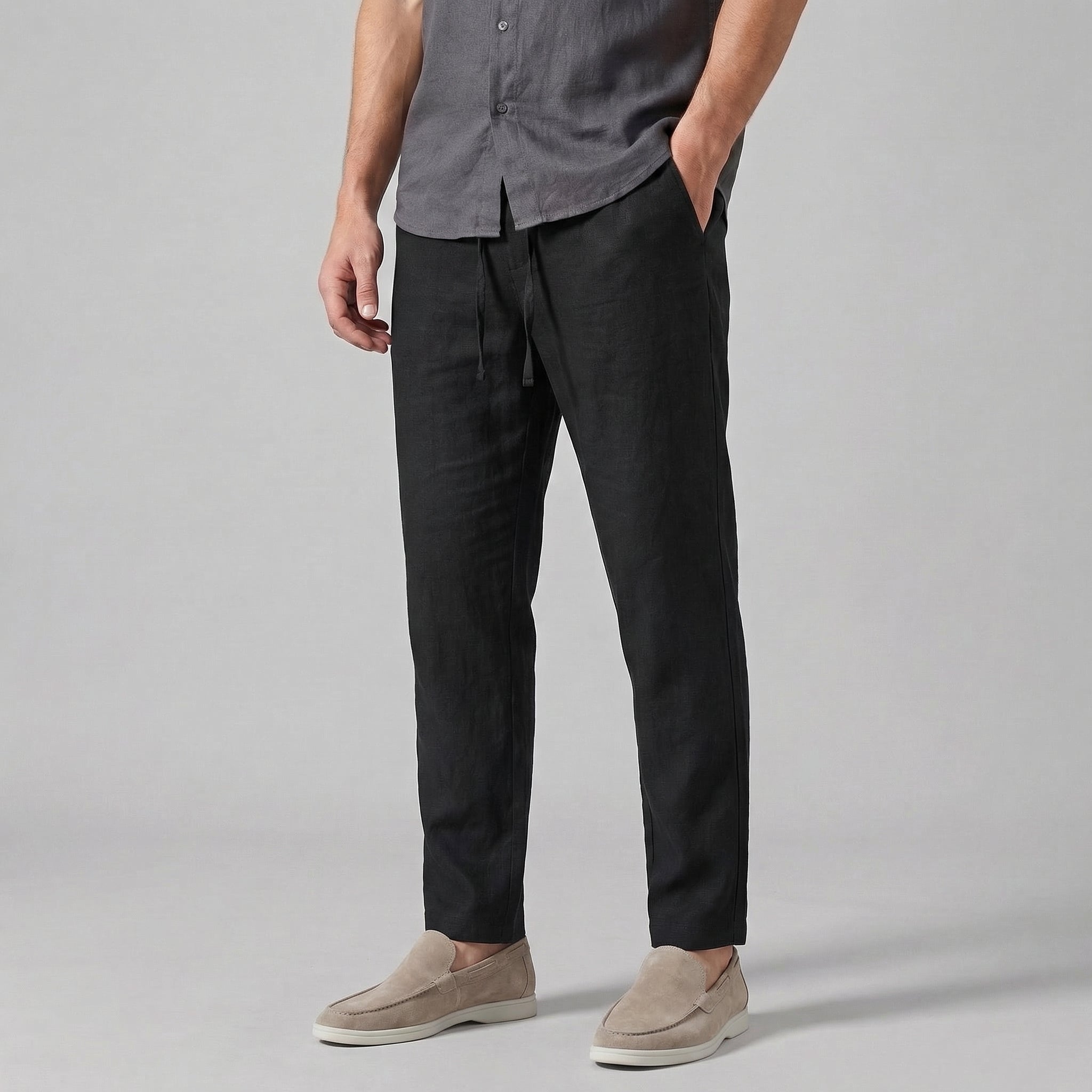 FRANK™ | Casual linnebukser til mænd med elastisk linning