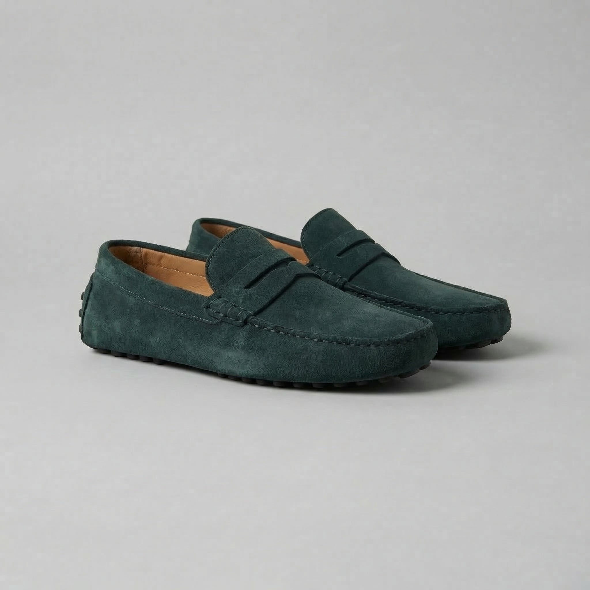 FRANK™ | Klassiske penny loafers i ruskind til mænd