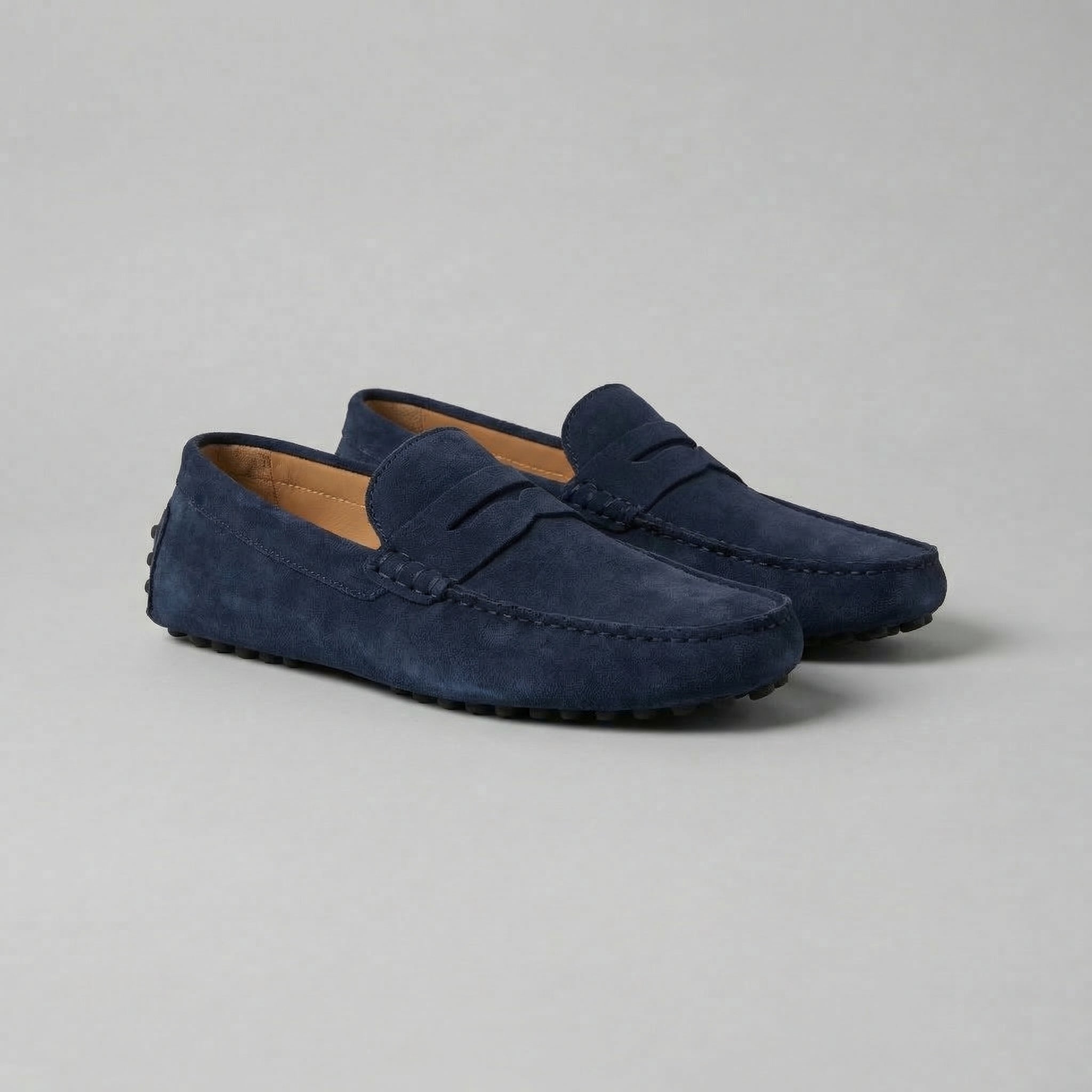 FRANK™ | Klassiske penny loafers i ruskind til mænd